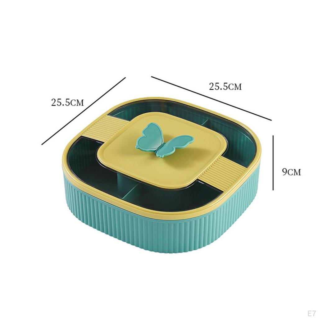 Divided Serving Tray Candy and Nut Container Organizer Bowl Reusable Dishes
