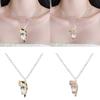 Chic Cat Pendant Clavicle Chain Ornament Vintage Necklace for Daily Wear Parties