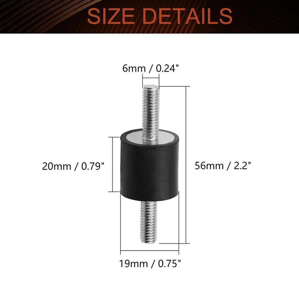 Rubber Vibration Isolator Mount Male Anti M3 M5 M6 Car Bobbin Isolator Damperm Herramientas Ferramentas Parafusadeira