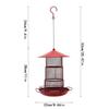 Outdoor Hanging Multi-Layer Squirrel-Proof Hummingbird Wrought Iron Bird Feeder