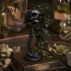Halloween Horror Theme Decorations Gothic Skull Planter for Succulents Pothos, Creative Skeleton Flower Pot with Retro Style Sculpture Spine