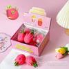 Non-Toxic Dragon Fruit Squishy Stress Reliever Simulation Slow Rising Squeeze Decompression Toy for Office Fidget