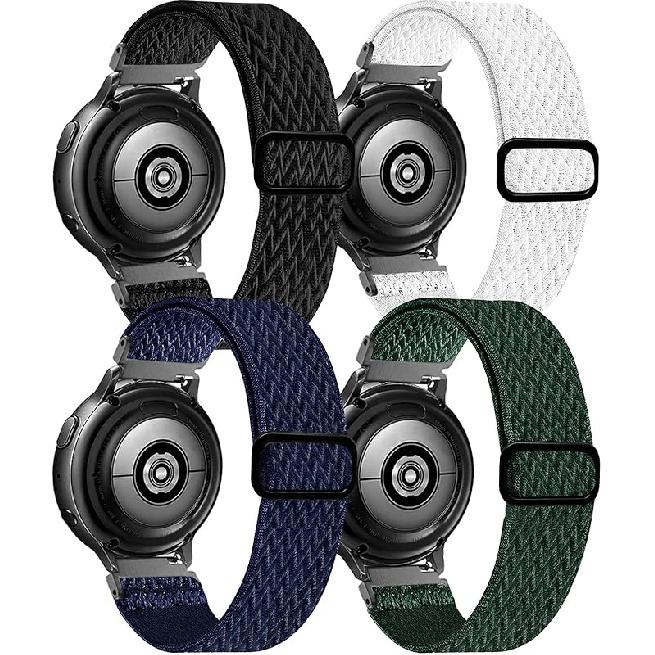 20mm Stretchy Band Compatible with Samsung Galaxy Watch 5/4/6 40mm 44mm/Watch 5 Pro 45mm/Watch 4 Classic 42mm 46mm/Watch 3 41mm/Galaxy Watch