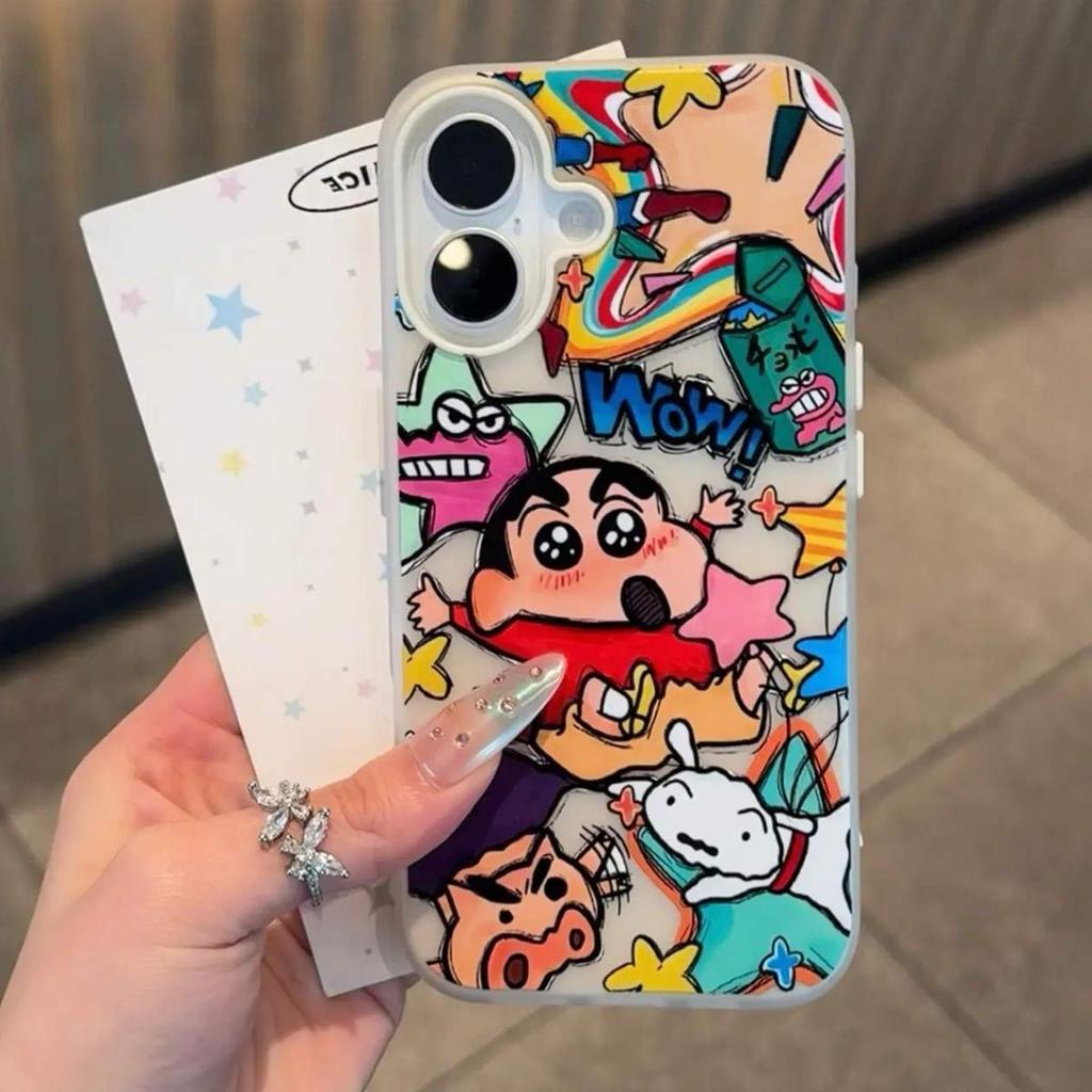 Graffiti Crayon Xiaoxin Suitable for iPhone16/17promax Mobile Phone Case Apple 14 Skin Skin Scrub 13/15 Set