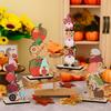 Wood Autumn Signs for  Thanksgiving Mantelpiece Embellishments for Autumn Home Garden Decors