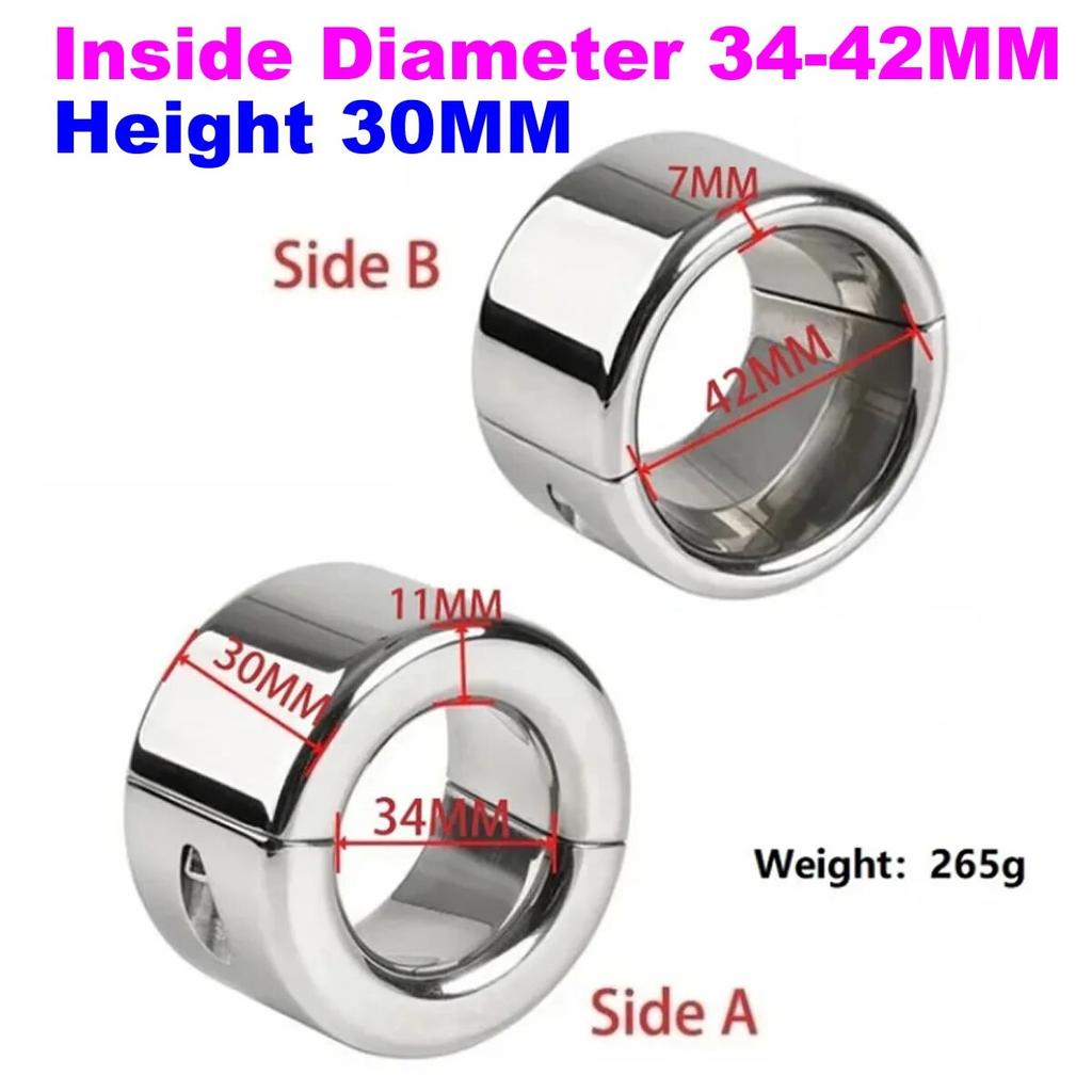 304 Stainless Steel Trumpet Scrotum Pendant Scrotal Restraint Penile Stretcher Penis Pendent Lock Ring Adult Men Sex Toys