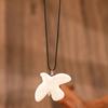 Fashion White Ceramic Peace Dove Necklace for Women Vintage Geometric Round Hoop Earrings Jewelry Gift