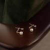 Summer 2024 Light Luxury Freshwater Pearl Gold Earrings for Women