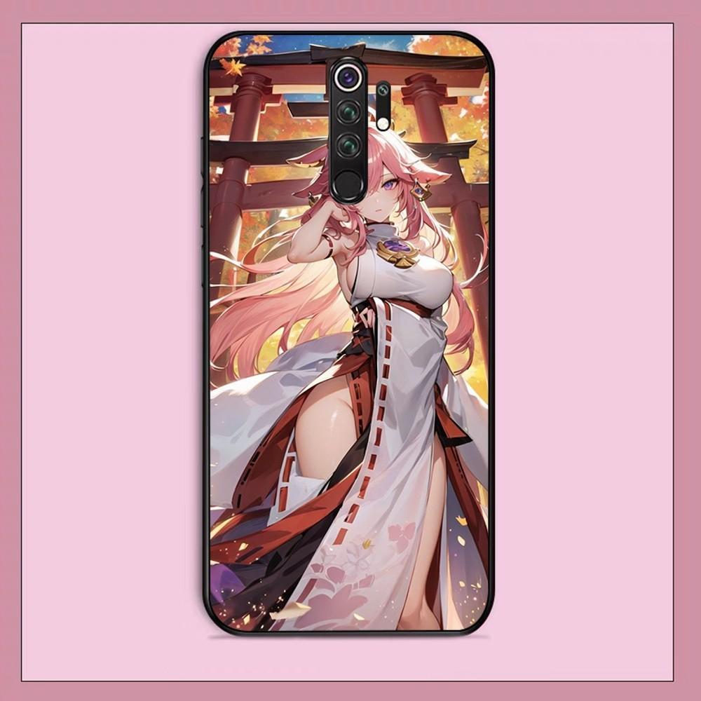 Genshin Impact Yae Miko Phone Case For Redmi Note 4 X 5 A 6 7 8 T 9 9S 10 11 11S 11Epro Poco M3 Pro