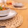Natural Gourd Grass Round Woven Placemat - Heat Insulation Pad for Dining Table & Party Decor
