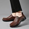 2025New Luxury Brand Men Handmade Genuine Leather Loafers Casual Comfy High Quality Retro Business Shoes Soft Bottom Dress Shoes