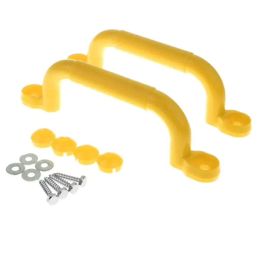 Children Playground Equipment Accessories Colorful Plastic Handle Playhouse Grab Handle Jungle Gym Backyard Playhouse Treehouse