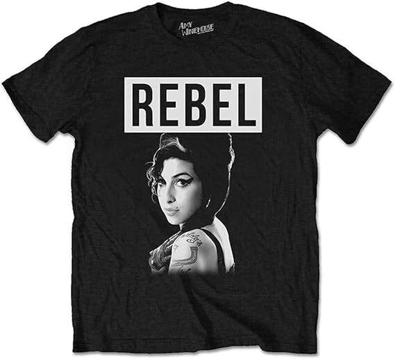 Amy Winehouse T-shirt - Rehab, Rebel, Back to Black Brand New - Band Tees M