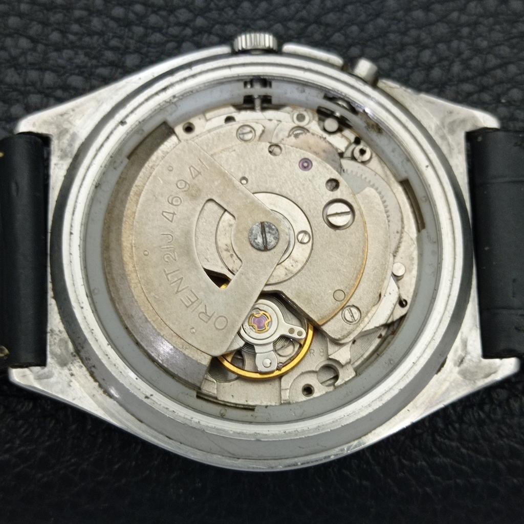 VINTAGE ORIENT AUTOMATIC 46941 JAPAN MENS BLUE COLOR DIAL WATCH a700656-5 R204-a700656