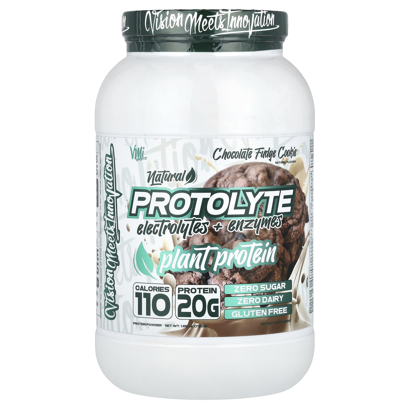 

Protolyte, Plant-Based Protein Powder, Chocolate Fudge Cookies, 750G (1.65Lb)