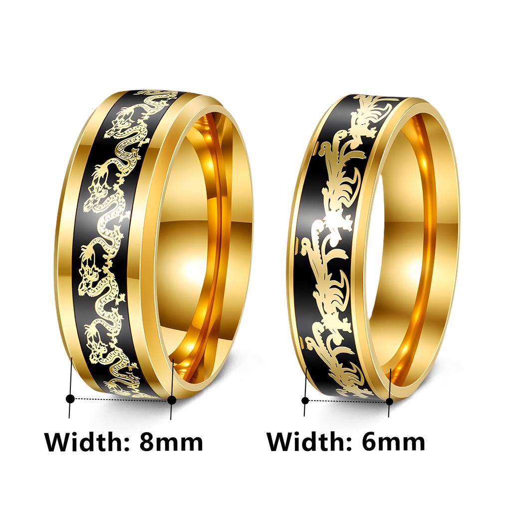 European and American New Jewelry Couple Rings, Wedding Rings, Chinese Style Zodiac Year Rings, Phoenix Rings