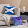 Scotland Sco Flag Cushion Cover Eco-Friendly Odorless Healthy Pillowcase Soft & Comfortable Kid-Safe No Filling