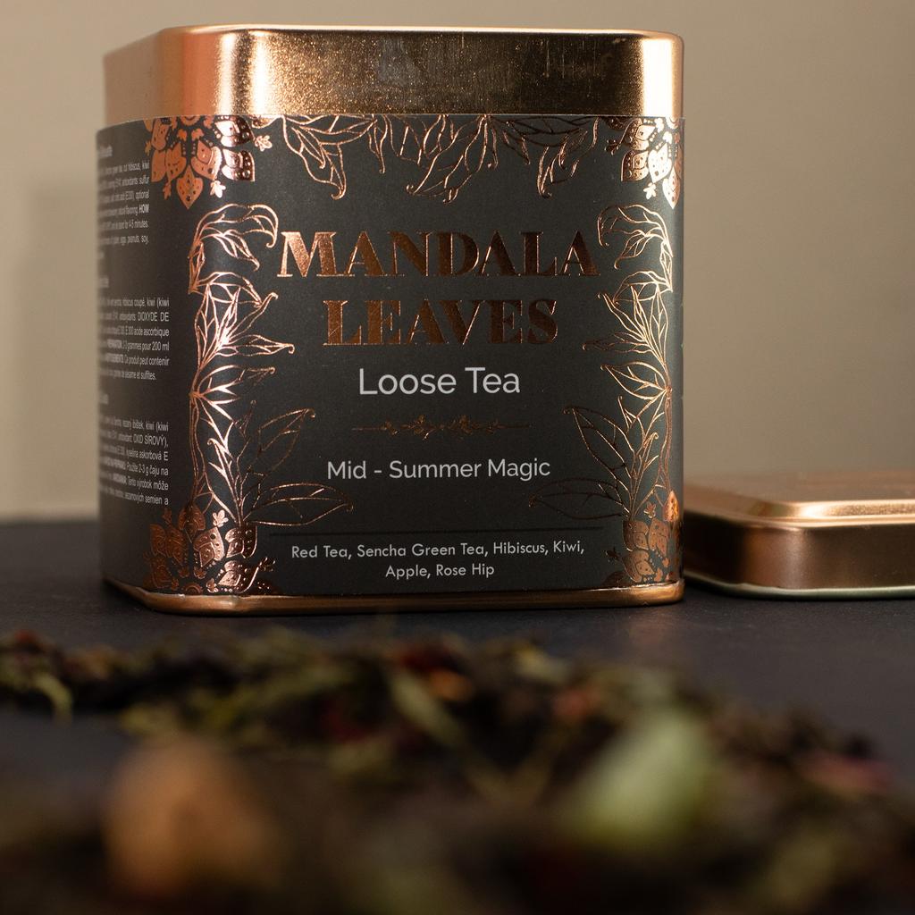 2x Mid-Summer Magic Pu-erh Sencha Hibiscus Loose Leaf Tea