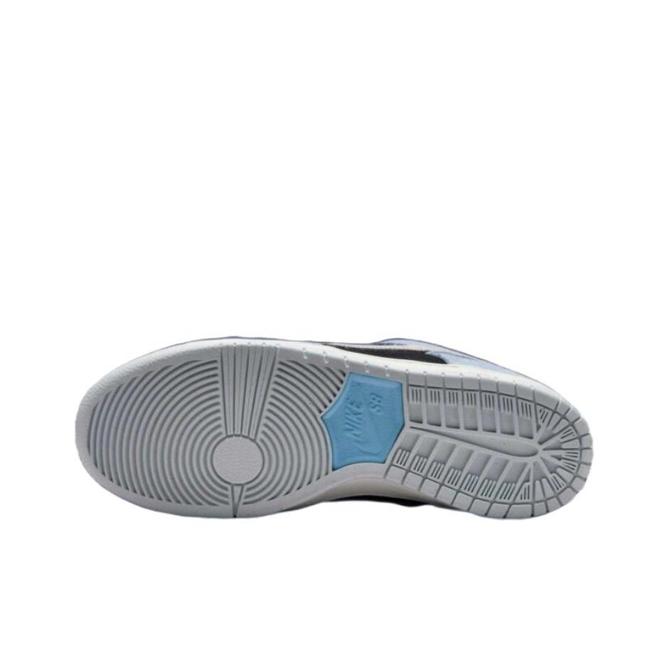 Nike Dunk Low SB Aluminum Unisex Sneakers Blue Black Football-Grey HF3063-400