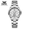 OPK Damenuhr Mode Marke Quarzuhr Wasserdicht Leuchtend Multifunktionale Chronographenuhr für Damen