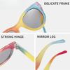 2024 Children'S New Rainbow Round Frame Sunglasses Shining Summer Outdoor Sunshade Sun Glasses Trendy Fashionable Eyewear