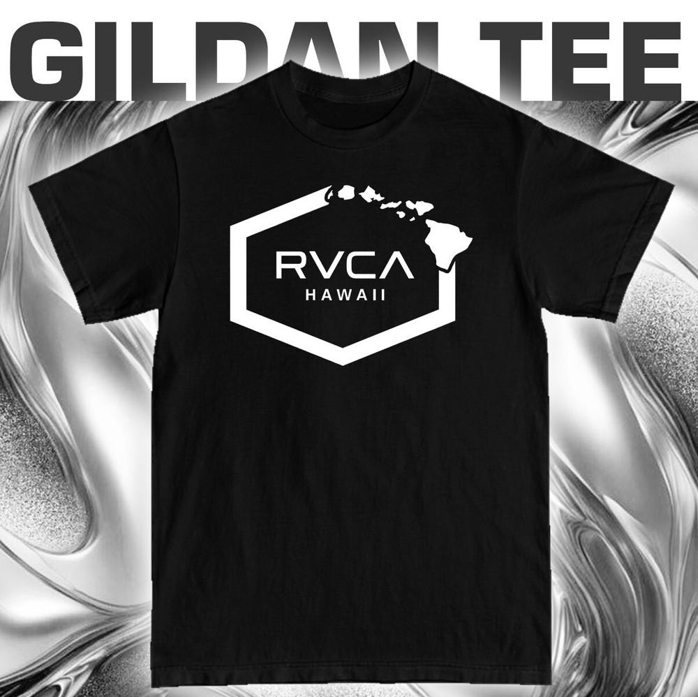 

RVCA Гавайи Черная футболка Унисекс футболка M