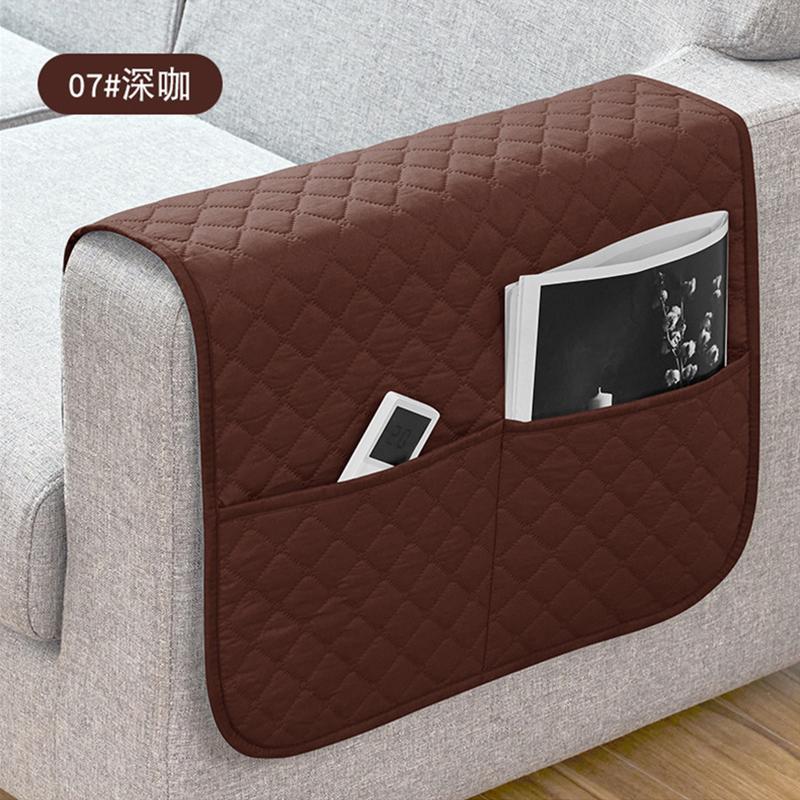 

1 шт. чехлы на подлокотники дивана с карманами, водоотталкивающий чехол на подлокотник дивана, сумка для хранения подвесного кресла для удаленного сотового телефона 1PC 50x110 cm