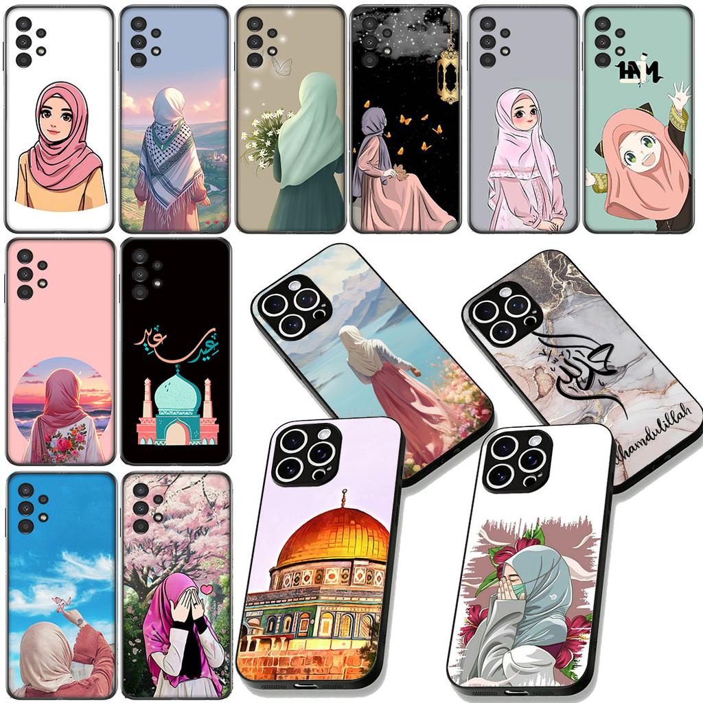 Arabic islamic muslim Muslimah Girls women Phone Case for Xiaomi Redmi Note 12 11 10 A3 Pro 10A 10C 12C Note12 5G Cover Casing