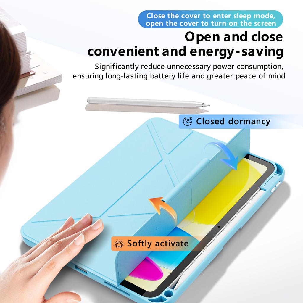 iPad 10th/11th Gen A16 Air 5 10.9 Pro 11-Inch M2/M3/M4 Magnetic Flip Shockproof Smart Stand Pencil Holder Case Private Mold