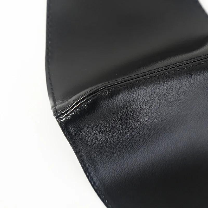 Black PU Leather Sex Eye Mask Cover Nose Large Area Sex Mask  Accessoire  Bondage Restraints Sex Toys for Women Couples