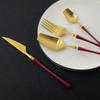 1 Set Matte Gold 304 Edelstahl Besteck Set Geschirr Set Westlichen Lebensmittel Geschirr Besteck Gabel Messer Löffel Für Hause