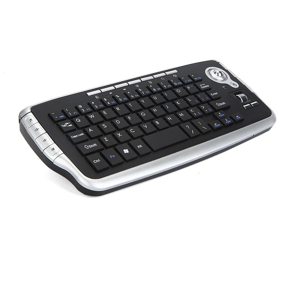 Wireless Trackball & Mini Keyboard Combo Set with 2.4G Connectivity