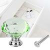 1PCS 30mm   Shape   Glass Pull Handle Cabinet Drawer Door Knob (Transparet)