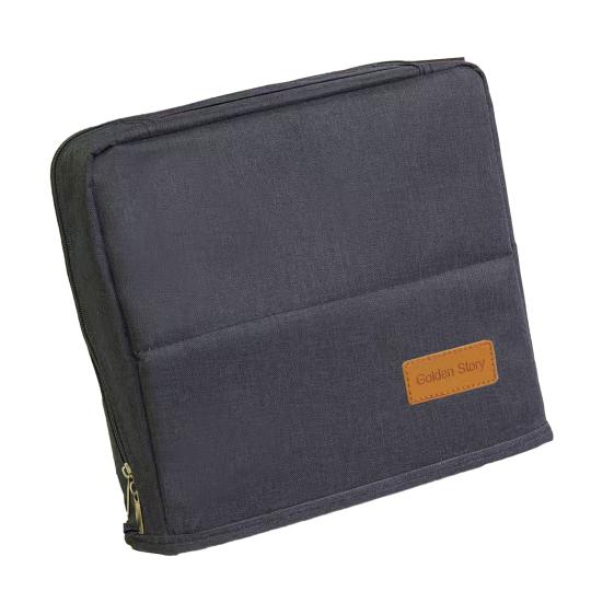 Multi-purpose Standing Makeup Bag Waterproof Oxford Cloth Makeup Organizer with Compartments Large Capacity Vertical Stationery Organizer