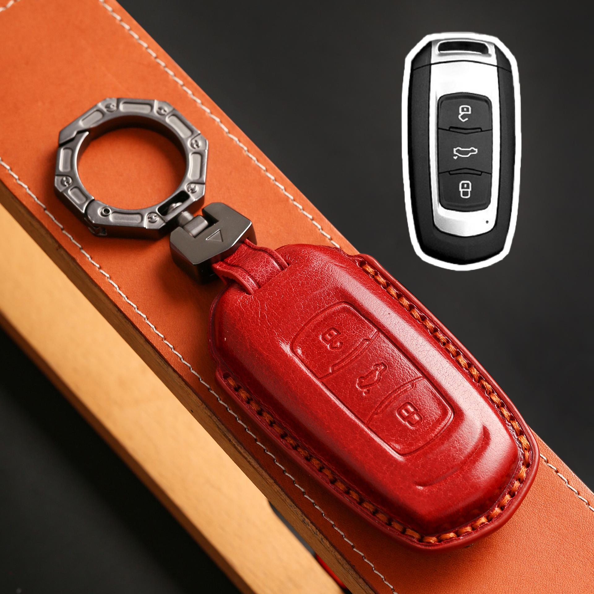 

Подходит для 2023 Geely Panda mini набор ключей от автомобиля старый Vision x3 Emgrand GSGL Boyue Borui корпус кожа красный