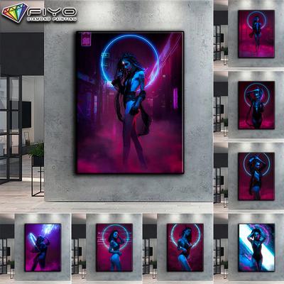 Popular 5D Diy punto de cruz Cyberpunk pintura artística Sexy taladro completo Kit de manualidades de punto de cruz pegatina de pared decoración del hogar