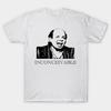 Men Black Print T-shirt Inconceivable Vizzini No-Cut Transfer Paper Print Cotton Tshirt