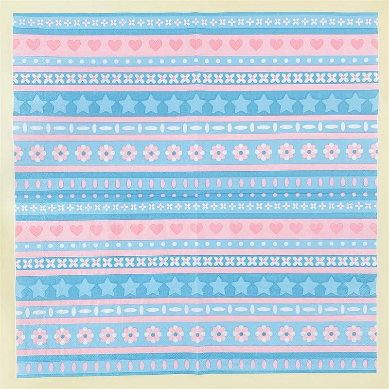 20pcs/Pac 33*33cm 2-Ply Disposable Party Napkin Cartoon Pattern