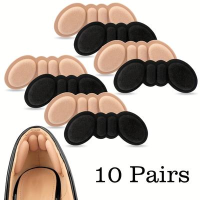 10 Paar Fersenpolster für zu große Schuhe, Schuheinlagen für lockere Schuhe, Fersengripschutz für Blasen Schmerzen, Füllmaterial damit Schuhe enger sitzen, Reiben