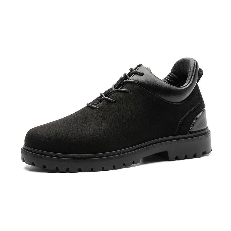 2026 Spring/Autumn Retro Versatile Men's Leather Lace-up Work Boots - British Style Casual Martin Boots