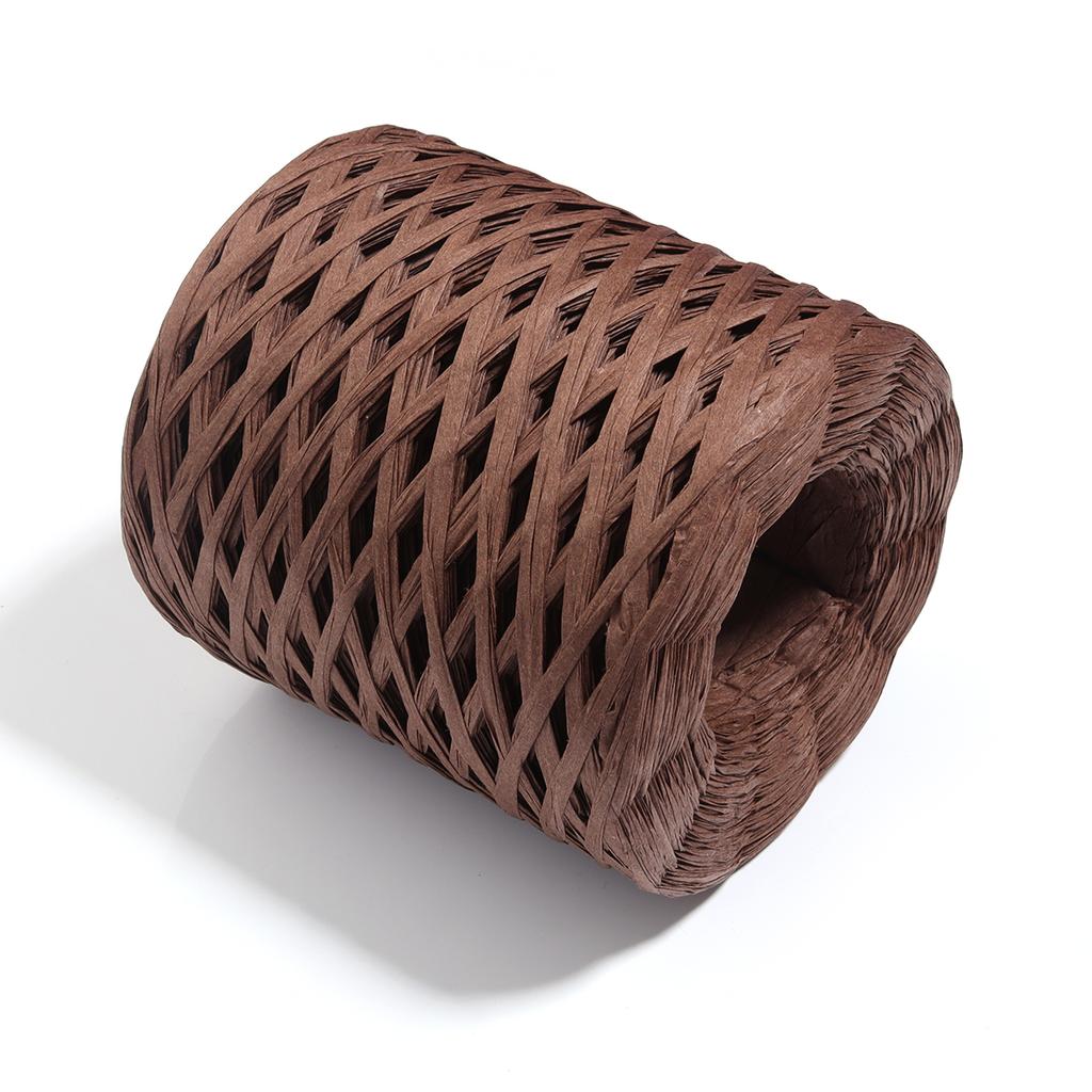 200M/roll Raffia Straw Yarn Colorful Paper Braided Rope for Handmade Craft Knitting Crocheting Threads DIY Bouquet Gift Package