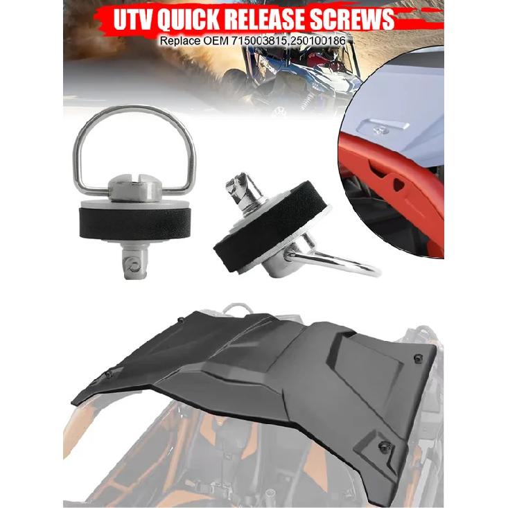 UTV X3 Roof Quick Release Bolts Fastener Kit 2017 2018-2022 2019 2020 For Can-Am X3 Maverick X3 715003815 Quarter Turn Dutz Bolt