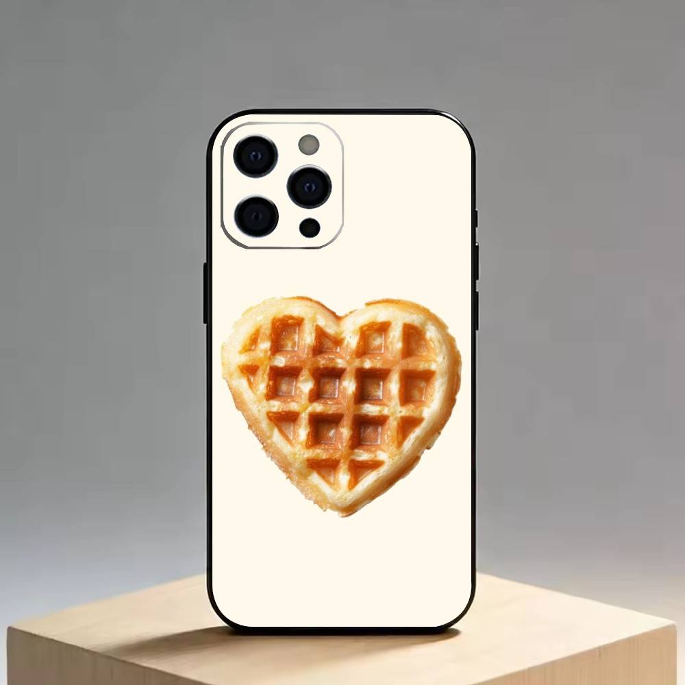 

Tempting bread Phone Case For iPhone 17,16,15,14,13,12,11 Plus,Pro Max,XS,Soft Silicone Black Cover iPhone16promax
