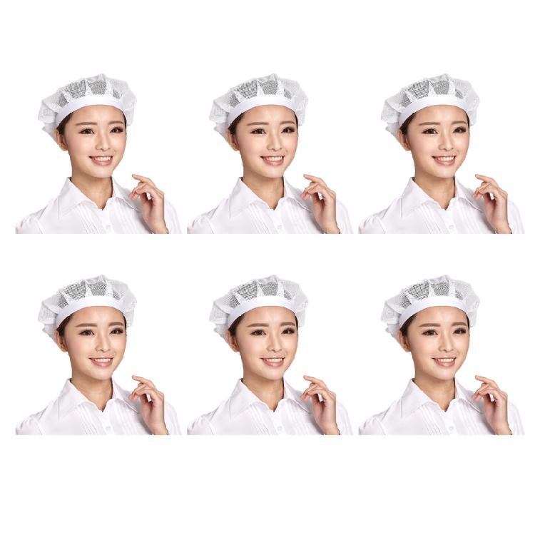Confezione da 6 Cappelli da Chef Traspiranti Lavabili Asciugatura Rapida Cappello da Cuoco per Cucina per Panifici e Spazi di Cottura Commerciali