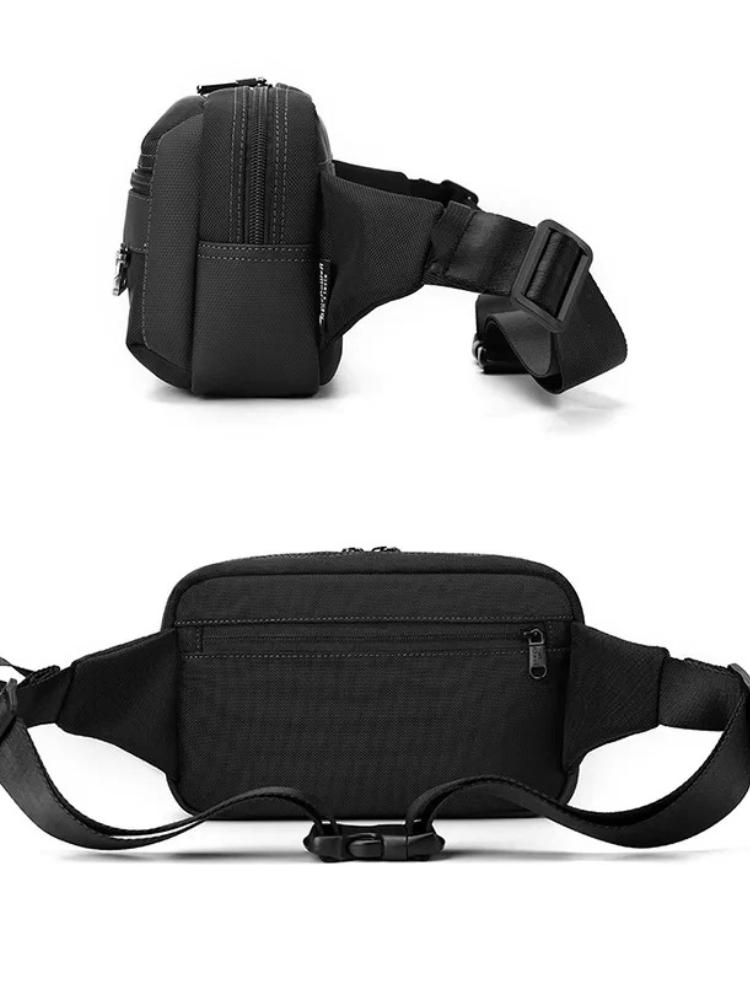 Minimalist Handheld Chest Bag Business Korean Style Men's Crossbody Bag Casual Sports Phone Shoulder Pouch