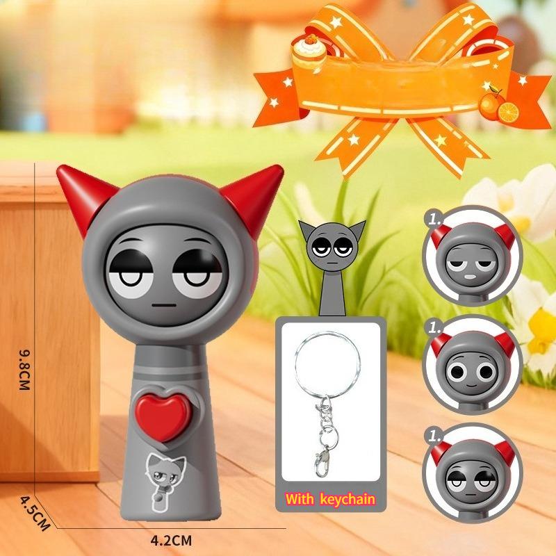 1/6pcs Mini Sprunki Action Figure Face-changing Toy Movie Sprunki Wenda Model Doll Figurines with Keychain Kids Gift