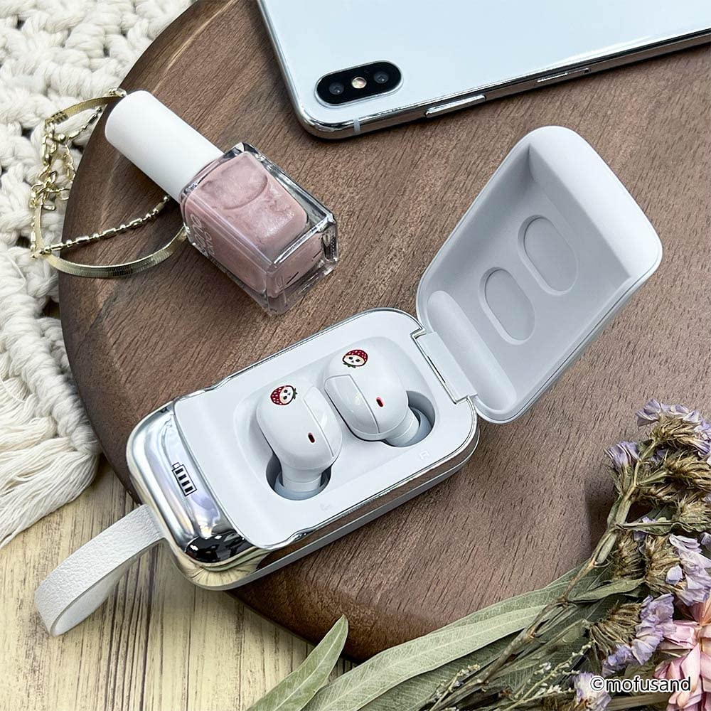 Mofusand Căști Complet Wireless (Dulciuri Nyanko) Tratament antibacterian Specificație impermeabilă IPX4 Funcție de operare cu senzor tactil