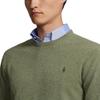 Polo Ralph Lauren Solid Color Crew Neck Fitted Straight Leg Long Sleeve Sweater Men sweater Green 710876714-013