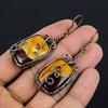 Mookaite Earrings Gemstone Jewelry, 999 Copper Wire Wrapped Earrings, Handmade Beautiful Jewelry Earrings
