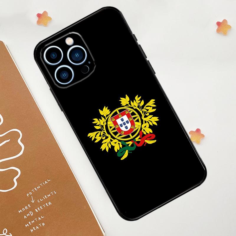 Portugal Flag Phone Case For iPhone 17 Pro Max 14 11 15 16 Pro Max 13 12 mini 16 Plus 16e 17 Air Funda